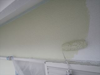 2階外壁ｶﾞｲﾅ上塗り1回目