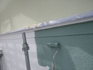 1階外壁ｶﾞｲﾅ上塗り1回目
