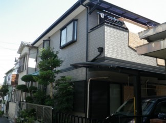 神戸市垂水区K様邸　外壁サイディングクリヤー・屋根ガイナ塗装サムネイル
