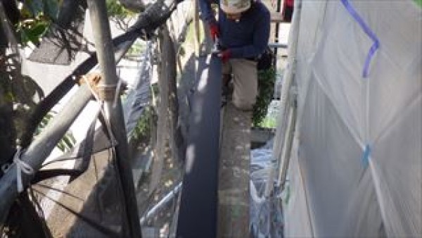 神戸市西区　N様邸　外壁塗装屋根塗装工事　破風板板金工事と1階外壁の塗装ほかサムネイル