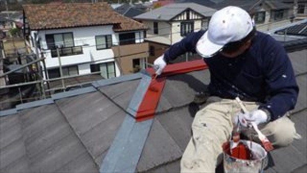 神戸市西区　T様邸　外壁塗装屋根塗装工事　付帯部の下塗りサムネイル
