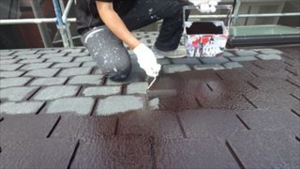 明石市　SK様邸　外壁塗装屋根塗装工事　外壁の上塗り2の続きと屋根の上塗りサムネイル
