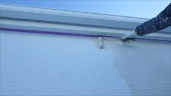 神戸市垂水区　HS様邸　外壁塗装屋根塗装工事　外壁上塗りサムネイル