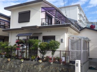 神戸市垂水区　KY様邸　外壁塗装・防水工事サムネイル