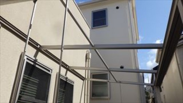 神戸市垂水区　MO様邸　外壁塗装屋根塗装工事　足場組み前先行作業サムネイル