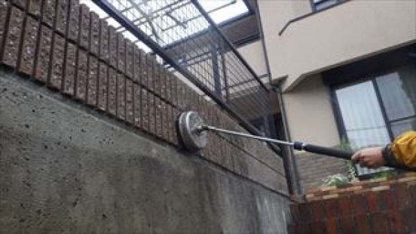 神戸市北区　OG様邸　外壁ガイナ塗装・屋根塗装工事　先行外構高圧洗浄サムネイル