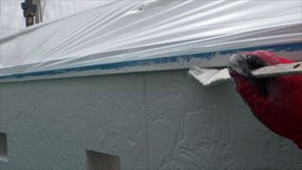 神戸市垂水区　U様邸　外壁塗装・屋根塗装工事　南西面外壁上塗りサムネイル