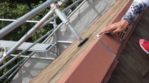 神戸市西区屋根塗装工事　急勾配屋根の高圧洗浄サムネイル