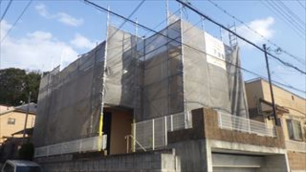神戸市垂水区K様邸外壁屋根塗装工事　高圧洗浄　サムネイル