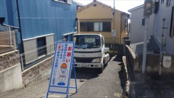 狭所での足場組作業　神戸市垂水区サムネイル