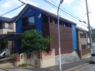 神戸市須磨区　O様邸外壁塗装・屋根カバールーフサムネイル